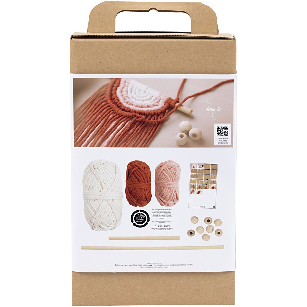 Creativ company http: www.cchobby.nl hobbyset-macrame-wanddecoratie-1-doos
