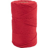 Creativ company macramé koord, l: 198 m, d 2 mm, rood, 330 gr 1 rol