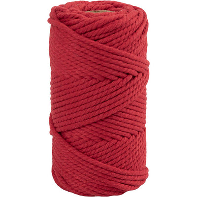 Creative Company Macrame Cord Red, 55m