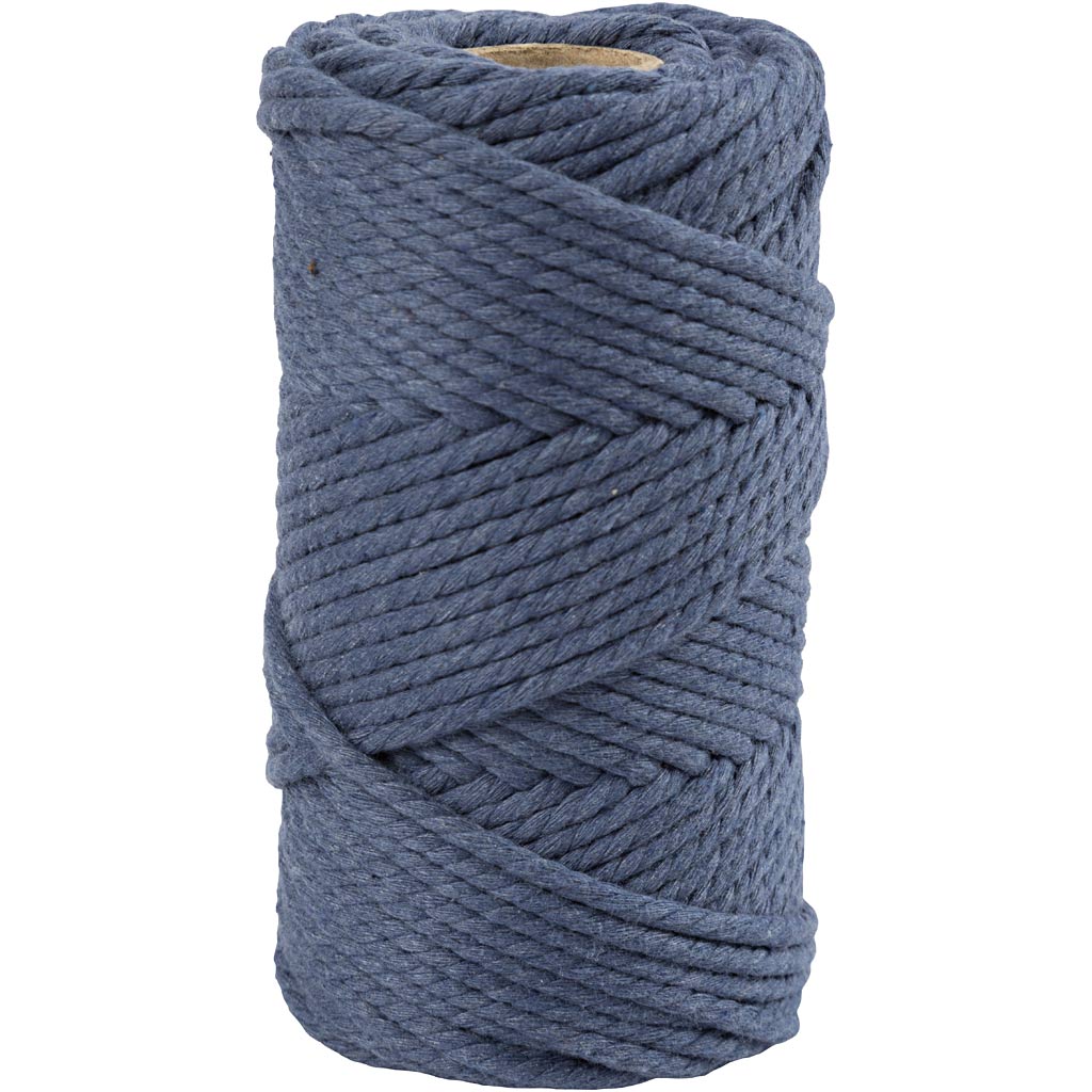 Creative Company Macrame Cord Blue, 55m
