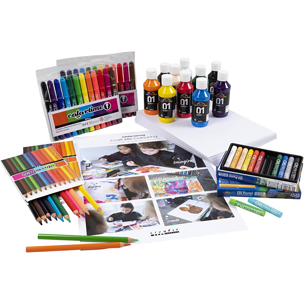 Conjunto de colores del grupo empresarial Creativ, 1 caja.