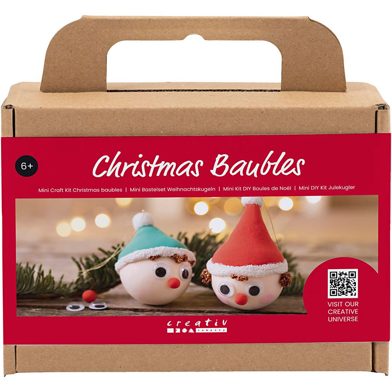 Mini set hobby Creative Company Palline di Natale, gnomi rossi e verdi, 1 scatola