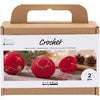 Creativ company hobby set crochet, bolas navideñas, rojo, 1 caja