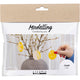 Creativ company mini set de hobby para esculpir, huevo, amarillo claro, colores pastel, 1 caja