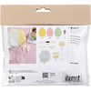 Mini set hobby per cucito Creative Company, uova di Pasqua, colori pastello, 1 scatola