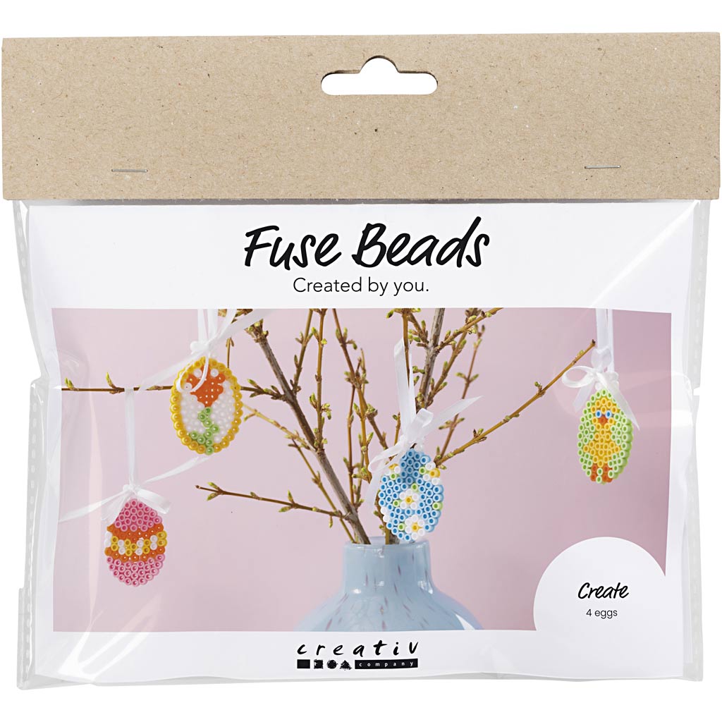 Creativ company mini hobbyset strijkkralen hangende eierdecoraties