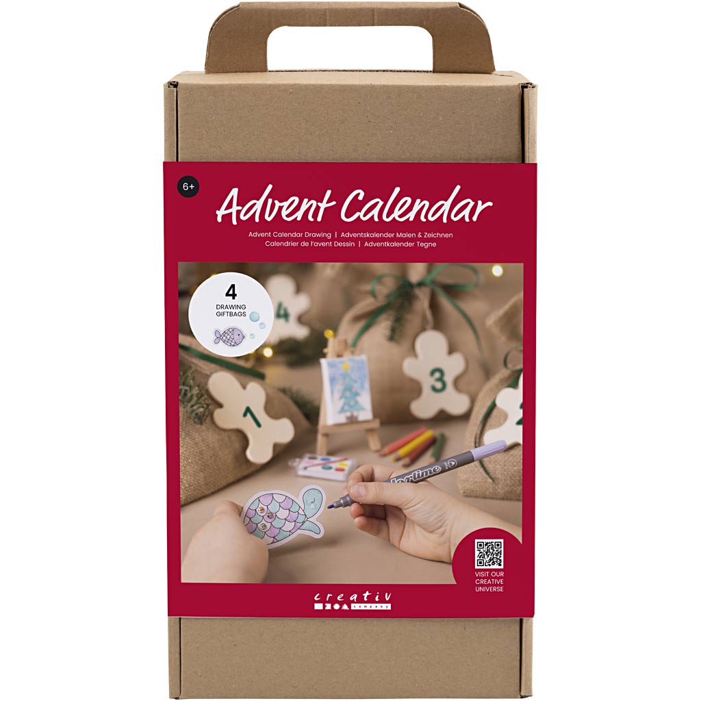 Calendario dell'Avvento Creative Company Drawing, disegno, 1 scatola