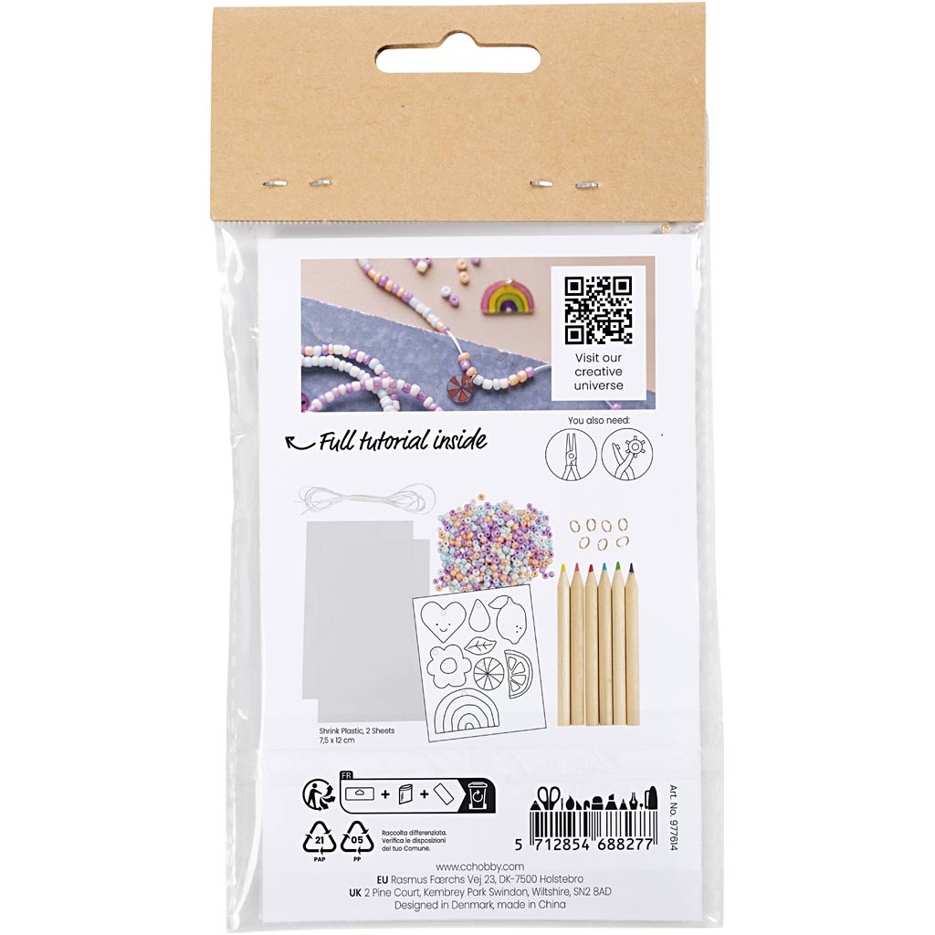 Creative Company Mini hobbyset Jewelry Shrink Film Bracelets Purple