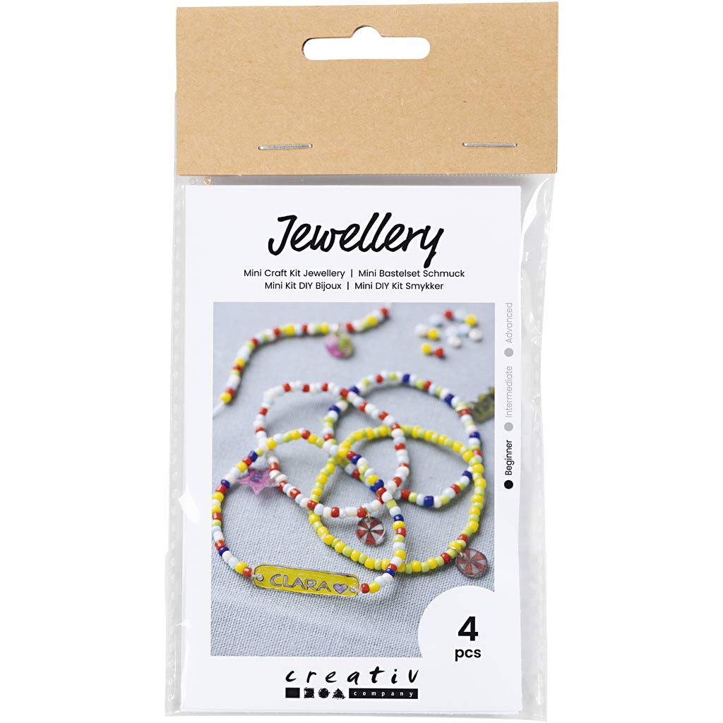 Creative Company Mini hobbyset gioielleria Shrink Film Bracelets Yellow