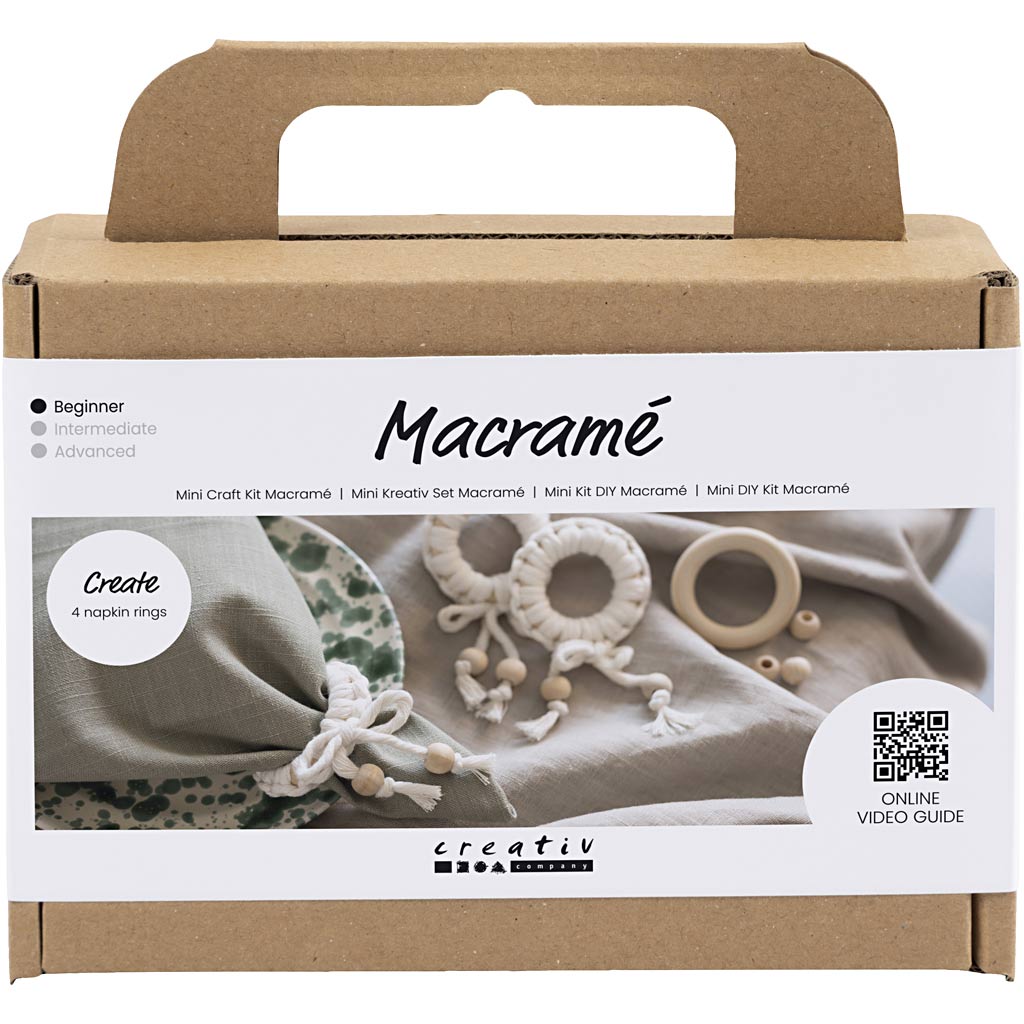 Creative Company Mini hobbyset macrame service off-white