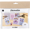 Mini set hobby Creative Company, decorazione, collage campione, blu pastello, verde pastello, rosa pastello, viola pastello, 1 scatola