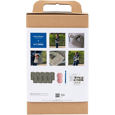Creativ company hobbyset haken stoere tas olijfgroen