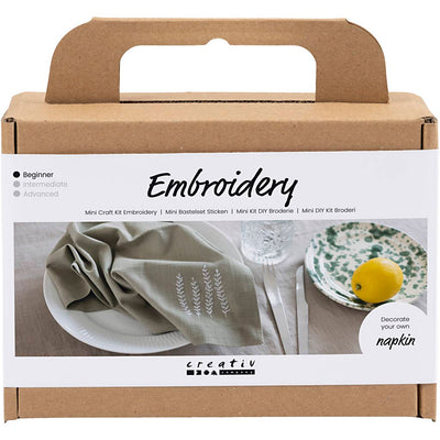 Creative Company Mini hobbyset ricamo service Dusty Green