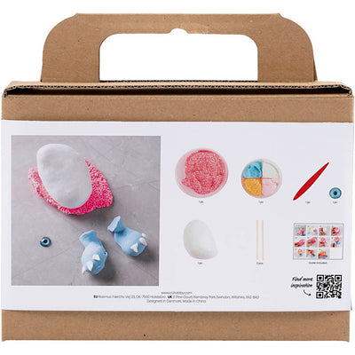Creativ company mini hobby set para esculpir, monster freddy, rosa neón, 1 caja