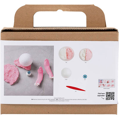 Creativ company mini set de hobby para esculpir, monster sally, rosa claro, 1 caja