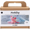 Mini set hobby per scultura Creativ Company, Monster Sally, rosa chiaro, 1 scatola