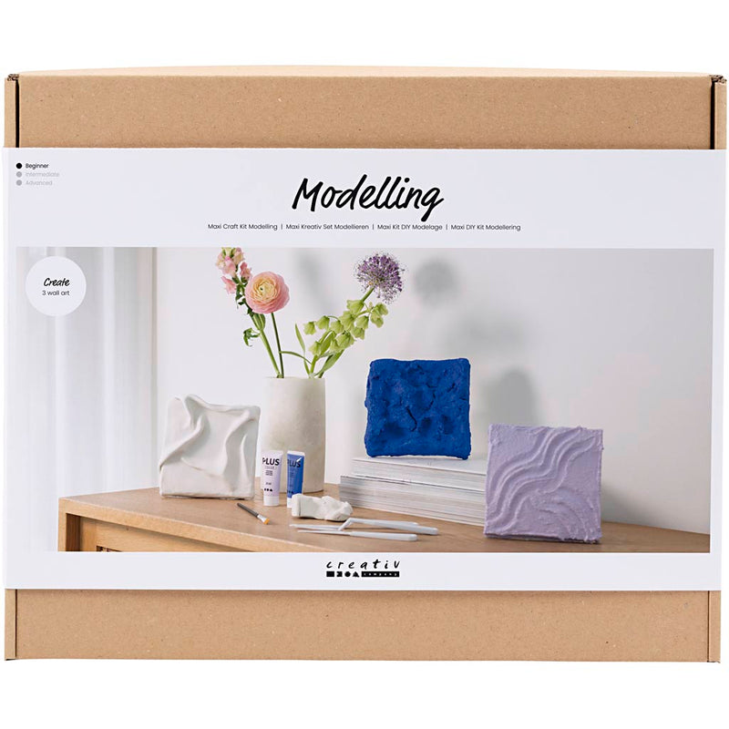 Creativ Company maxi set hobby scultura, decorazione murale, 1 scatola