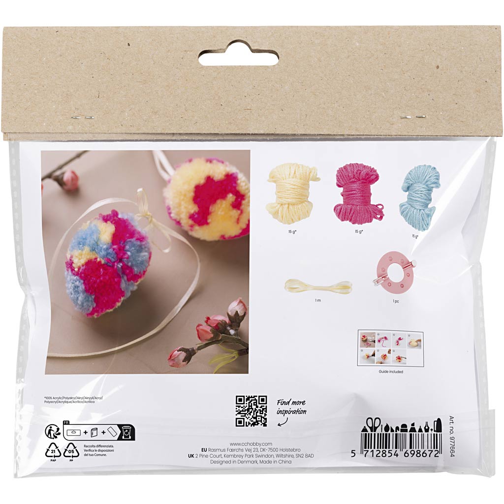 Creative Company Mini Hobbyset Pompom EI, 2st.