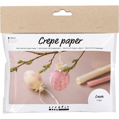 Creativ company https: www.cchobby.nl mini-hobbyset-crepepapier-eieren-lichtroze-lichtgeel-1-doos