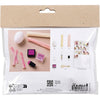 Mini set hobby della Creativ Company carta crespa, uova, rosa chiaro, giallo chiaro, 1 scatola