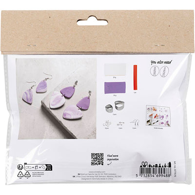 Creative Company Mini hobbyset Orecchini di gioielli viola