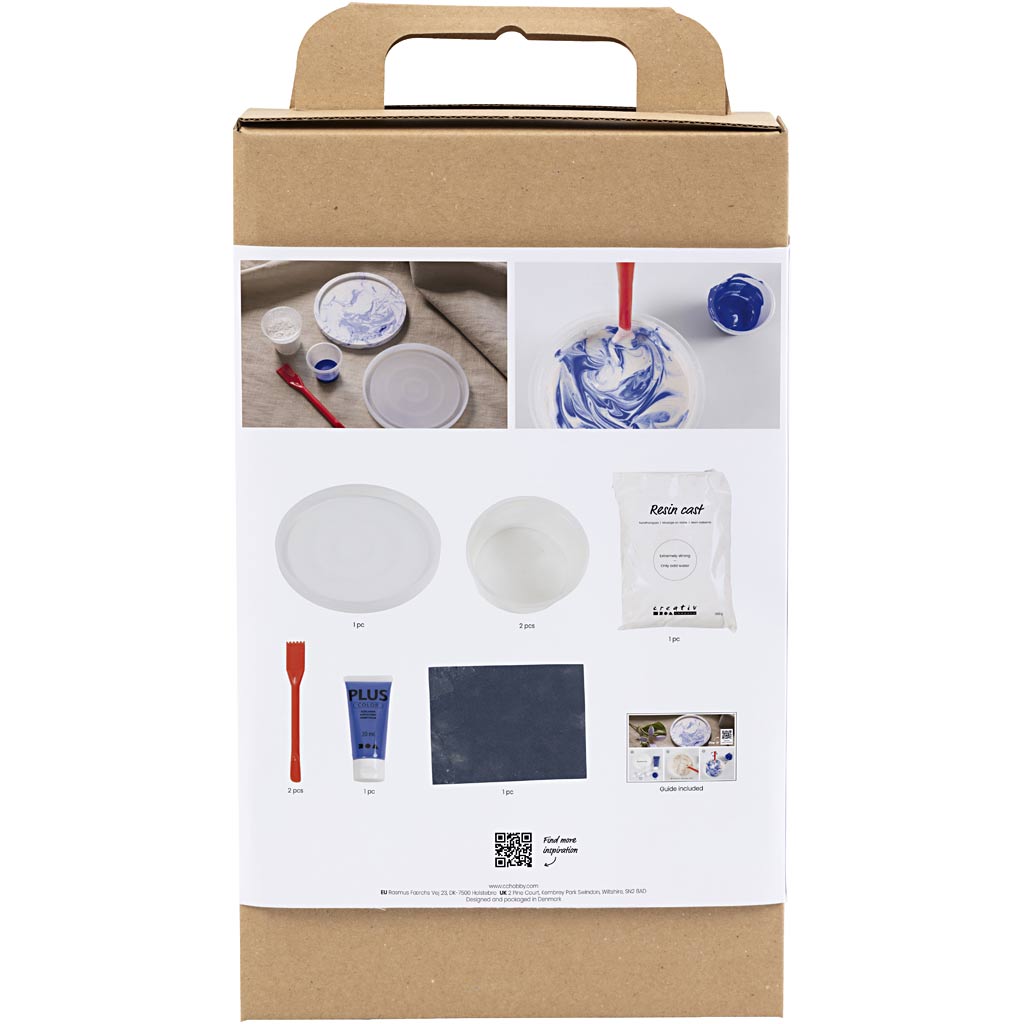 Creativ Company Hobbyset Resin Casting alrededor de la bandeja de efectos de mármol
