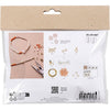 Mini set hobby di Creativ Company, gioielli, collana e braccialetto in quarzo rosa, 1 scatola