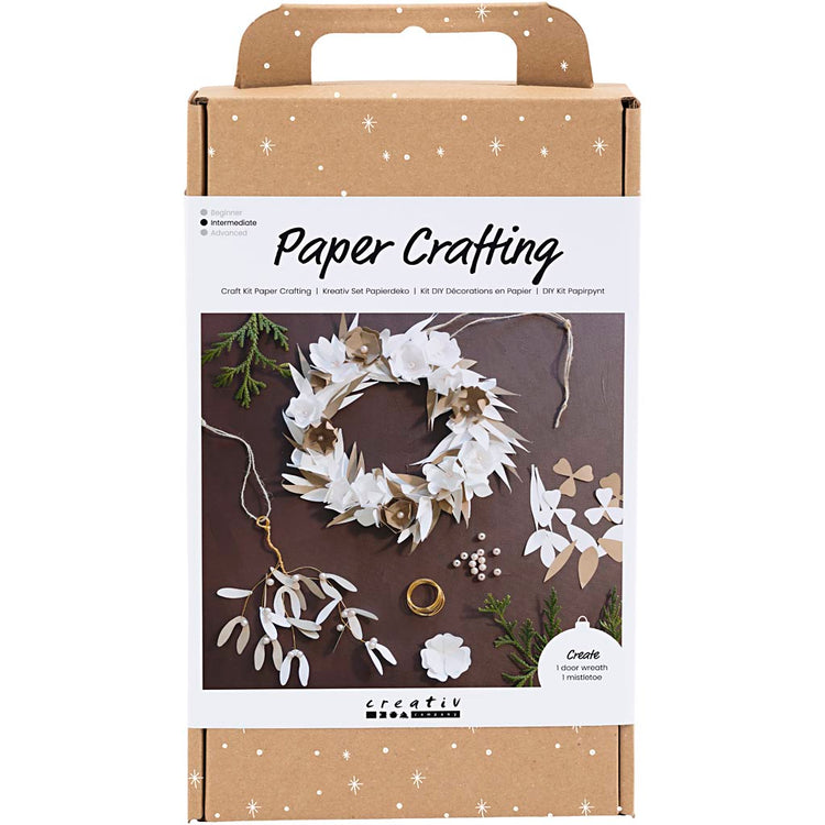 Https: www.cchobby.nl hobbyset-papier-kunst-krans-wit-licht-naturel-1-doos