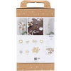 Creativ company hobby set paper art, corona, blanco, natural claro, 1 caja