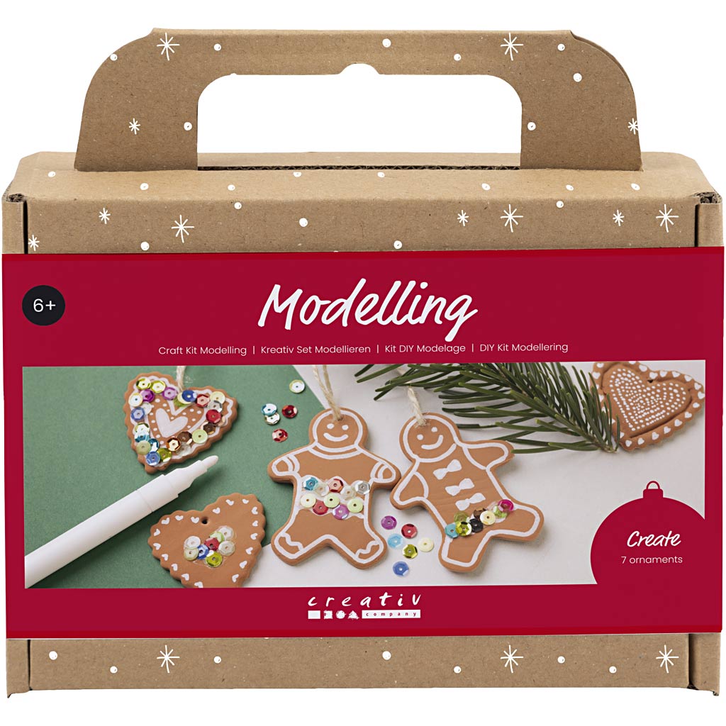 Creativ company set de modelismo, figuras pequeñas para tartas, marrón medio, 1 caja
