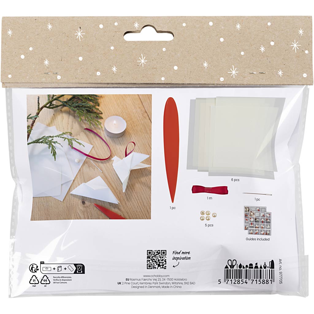 Https: www.cchobby.nl mini-hobbyset-origami-duiven-sterren-donkerrood-off-white-1-doos