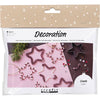 Creativ company mini set de decoración, estrellas, rojo, 1 caja
