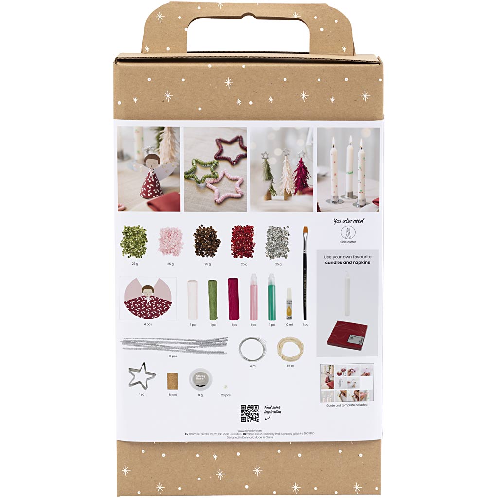 Creativ company https: www.cchobby.nl hobbyset-tafeldecoratie-engelen-kerstbomen-sterren-diverse-kleuren-1-doos