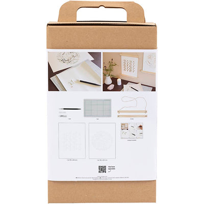 Creativ Company hobby set paper art, grucce di carta, bianco sporco, 1 scatola