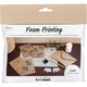 Creativ company mini set de hobby con estampado de espuma, tarjeta con palomas, beige, 1 caja