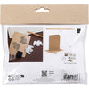 Mini set hobby Creativ Company con stampa in schiuma, cartoncino con piccioni, beige, 1 scatola