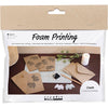 Mini set hobby Creativ Company con stampa in schiuma, cartoncino con piccioni, beige, 1 scatola