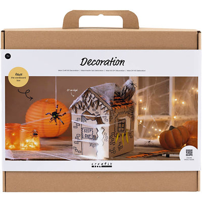Creativ Company maxi set hobby decorazione, casa stregata, nero, marrone chiaro, arancione, 1 scatola