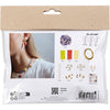 Mini set hobby di Creativ Company, gioielli, collana e orecchini, blu reale, 1 scatola