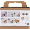 Creativ Company mini set hobby scultura, portacandele, bianco, 1 scatola