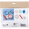 Mini set hobby per scultura Creativ Company, ciotole, blu pastello, rosa chiaro, 1 scatola