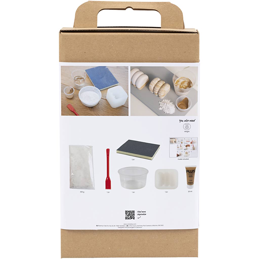 Set hobby Creative Company in resina, statuetta, beige, bianco sporco, 1 scatola