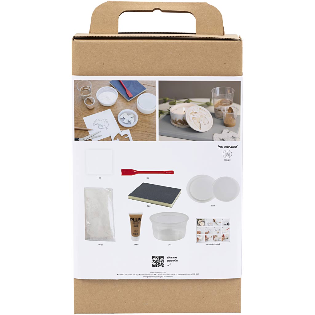 Creativ company hobby set resina de fundición, tarro con tapa, beige, blanquecino, 1 caja