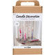 Set hobby Creative Company candele decorative, candele a punta decorate, bianco, 1 scatola