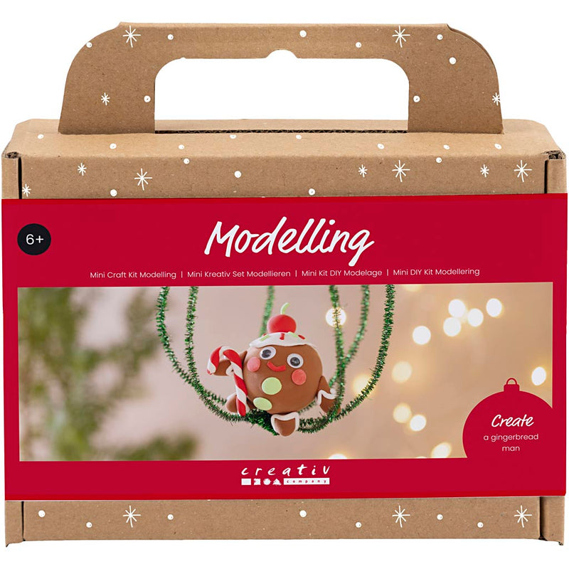 Mini set hobby Creative Company scultura, omino biscotto, vari colori, 1 scatola