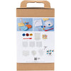 Set hobby Creative Company Casting, piastrelle, blu, rosso, giallo, 1 scatola