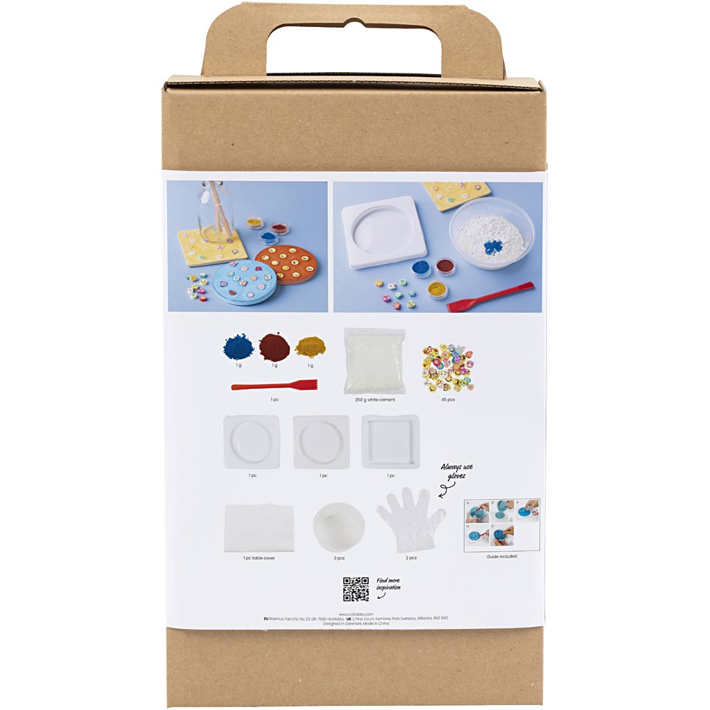 Set hobby Creative Company Casting, piastrelle, blu, rosso, giallo, 1 scatola