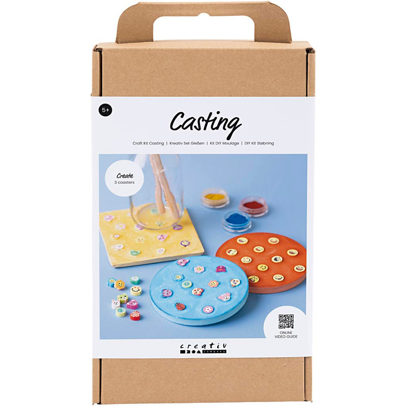 Set hobby Creative Company Casting, piastrelle, blu, rosso, giallo, 1 scatola