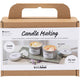 Mini set hobby per candele Creativ Company, candela di soia con avventurina e ametista, crema, bianco sporco, 1 scatola