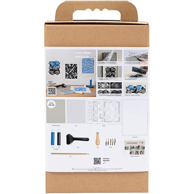 Creativ company starter hobby set block printing, 1 box